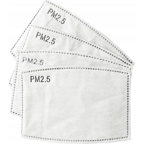 10x HEPA PM 2.5 Kohlefilter für Masken, 10 Stück