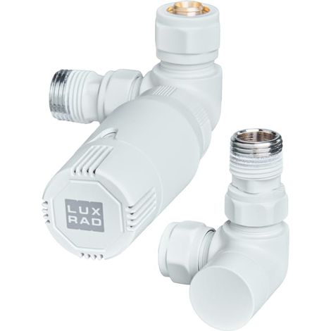 Kit Termostatico Universale Assiale LUXRAD bianco