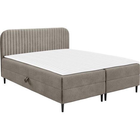 Lit boxspring Rivus, Coral 50, Double, Continental, 160x200, Tissu, Disponible, 162x205x91cm (1/5)