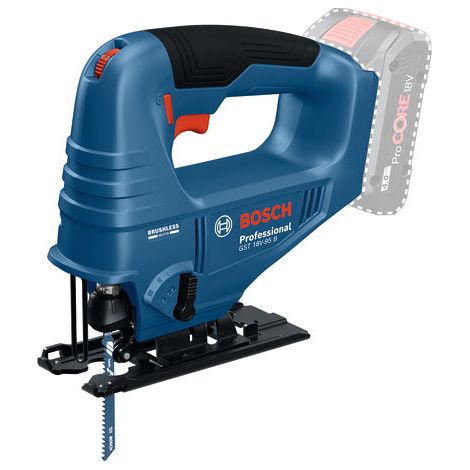 Sierra de calar 95mm 18V BOSCH GST 18V-95 B solo Empuñadura tipo hongo cartón (1/4)