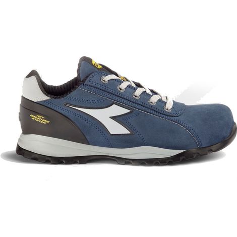 Diadora – Chaussures de sécurité basses S3L FO SR HRO ESD pointure 41 – Tige en cuir bovin hydrofuge – Insert antiperforation – Semelle anatomique respirante