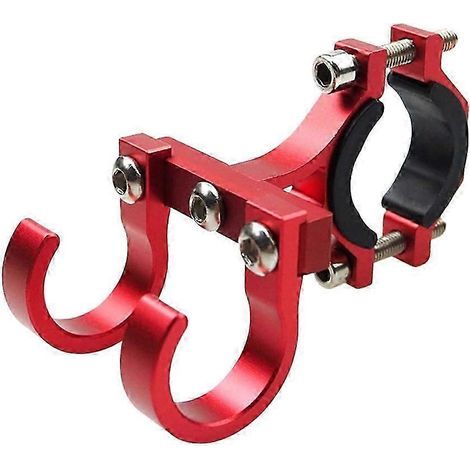 Crochets pour trottinette électrique, support de rangement pour vélo, crochets de suspension à boucle, porte-casque double portable pour vélos électriques, rouge-JXLGV (1/5)