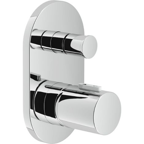 Nobili LIKID série Mitigeur de douche encastré 2 voies LK00100CR  Chromé - Laiton