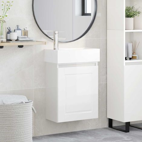 Módulo de baño con grifería Brillante