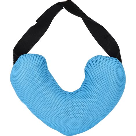 Coussin doux sous aisselle en coton respirant, sangle ajustable, soulagement de la pression, prévention des inflammations, coussin anti-cancer du sein, bleu (1/5)