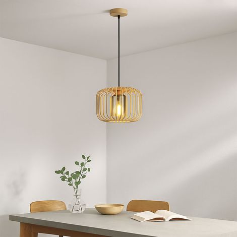 Lampe à suspendre sable lampe de salon lampe à suspendre fumée verre lampe de cuisine grille rétro, métal verre, 1x LED 7W 806Lm blanc chaud, DxH 28x120 cm (1/5)