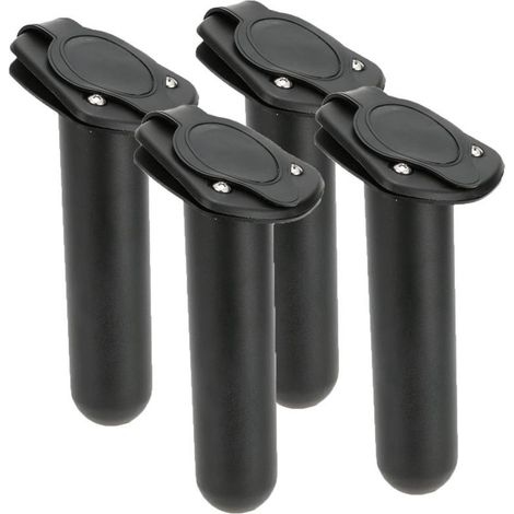 Lot de 4 supports de canne à pêche pour kayak avec vis, petit insert incliné pour canne à pêche. (1/5)