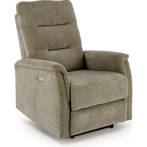 Sillón reclinable Houston 1782, Olivo claro, 105x80x90cm, Tapiz (1/5)