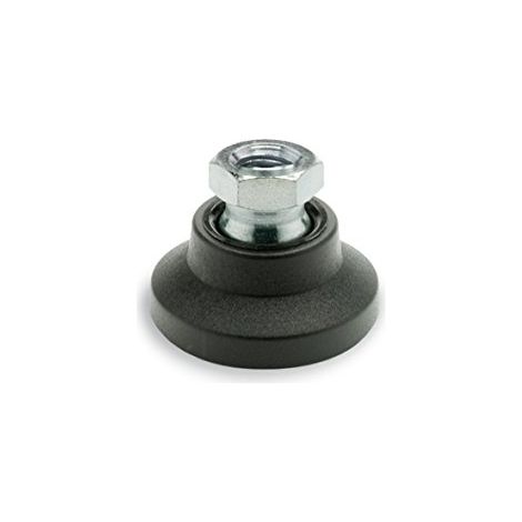Ganter Norme Elements GN 343.3-32 M10 - A - Pieds poignet avec filetage femelle, noir, lot de 4 (1/2)