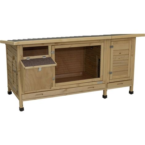 Kerbl Kleintierstall XXL Vario mit Heuraufe LxBxH 155x76x80cm Stall (1/4)