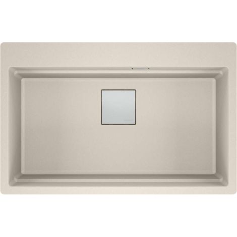 Franke Kubus 2 Pro - Fregadero de fragranite KNG PRO 610-73, sahara 114.0751.865 (1/3)