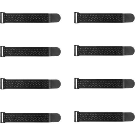 Sangles Elastiques avec Anti-dérapantes 30x 5cm(8 Pièces), Attache Cable Scratch Multi-Usages pour Vélo, Protection de Pantalons, Bagages, Tapis de Yoga, Camping, Tuyaux, Câbles (1/4)