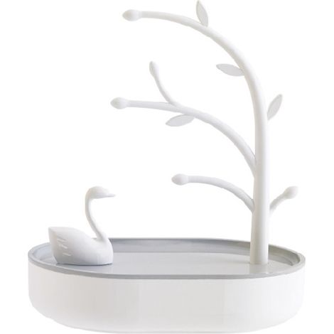 Support Bijoux - Support Anneaux Bracelets Colliers - Design Cygne - Plateau de Rangement et Affichage - 1 Pièce (1/5)