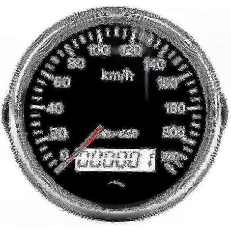 Universeller GPS-Tachometer 85 mm 220 km/h für Autos und Motorräder, 12 V/24 V-kompatibel (1/5)