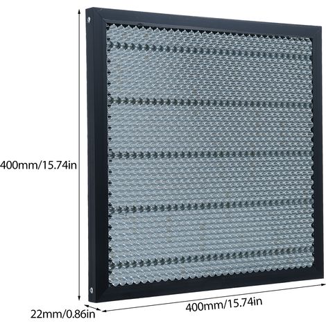 Table de travail lit Laser en nid d'abeille 400x400mm, découpe pour accessoires de Machine à graver (1/5)