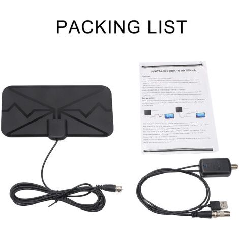BUNTHAUS Antenne numérique numérique DVB  t intérieure HD euro  américaine 4K Free NBC TV antenna (1/5)
