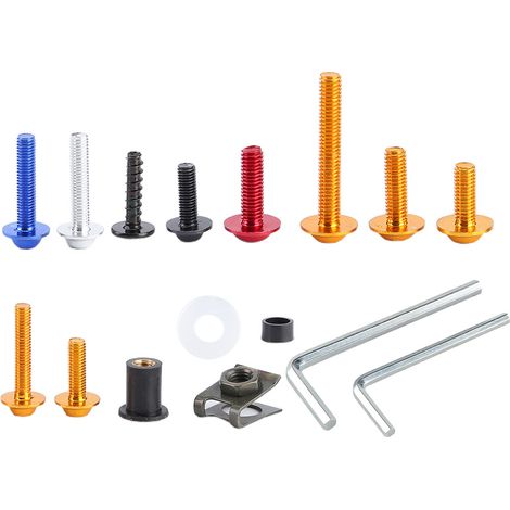 190-teiliges Verkleidungsbefestigungsset (Schrauben, Muttern, Unterlegscheiben) passend für Honda CBR600RR, CBR900RR, CBR1000RR und CBR1100XX (1/5)