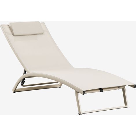 Tumbona reclinable en aluminio con cojín Dulem SKLUM              (1/5)