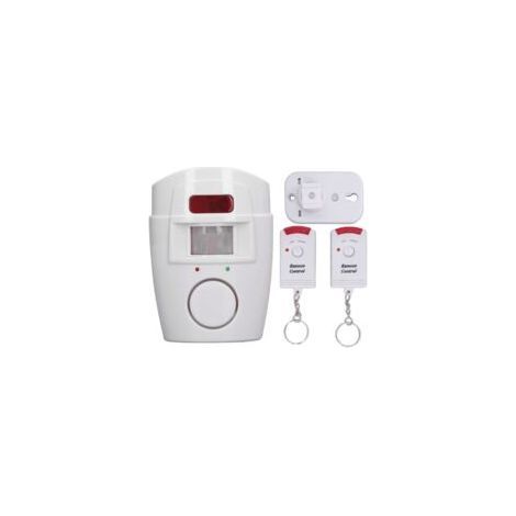 Alarme de détecteur de mouvement extérieur Antivol Télécommande Son Lumière Mode silencieux Alarme d'allée sans fil pour maison Ferme,DUBUNS (1/5)