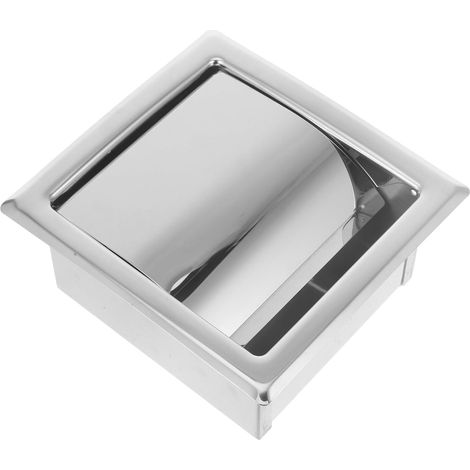 Porte-rouleau de papier toilette mural en acier inoxydable pour salle bain, au design élégant et (1/5)