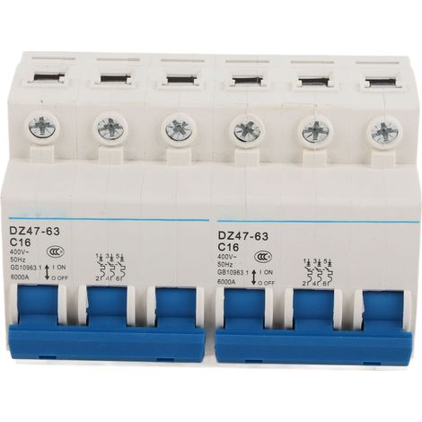 Disjoncteur biphasé DIN rail micro-verrouillage 3P+3P 6000A commutateur manuel de transfert AC400V (1/5)
