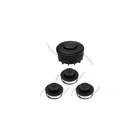 C2-2 Tête de rechange pour débroussailleuse & bobines pour Stihl FSA 56, tête de rechange pour débroussailleuse, 1 tête de rechange pour débroussailleuse, 3 lignes de bobine
