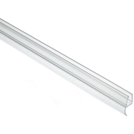 Le Sanitaire – Joint de porte de douche – Joint universel avec lèvre longue – Pour verre 6-8mm – Installation sans perçage – Prétraité anti-moisissure