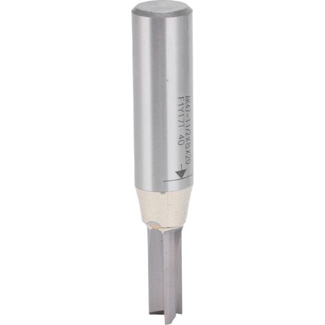 Fraise à défoncer 3 dents, queue droite 12,7 mm, carbure, défonceuse bois, fraise à rainer, outil menuiserie, coupe nette, haute précision, fraise à bois 1/2. (1/5)