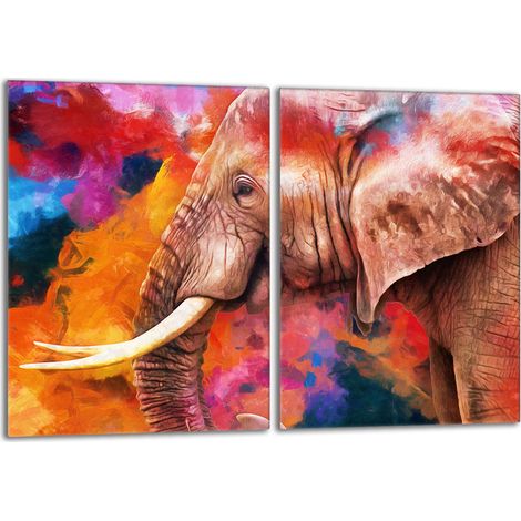 Glasschutzplatte für den Herd 2x40x52 Elefant (1/5)
