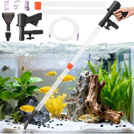 Gravel Cleaner, Water Change Kit, Flow Control, 2m Hose, Aquarium Maintenance (1/5)