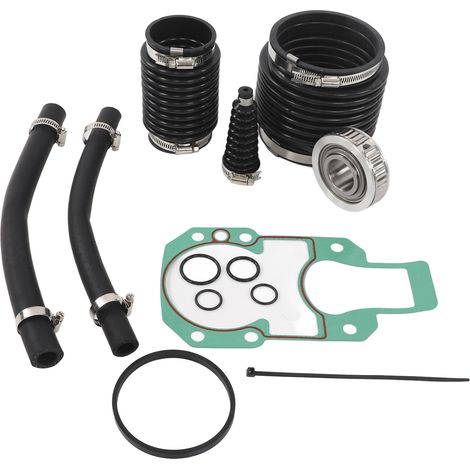 GARRYFIZH Kit de soufflets de palier d'étanchéité pour moteur hors-bord, en caoutchouc et acier inoxydable 30-803097T1, de remplacement pour embase Mercruiser.