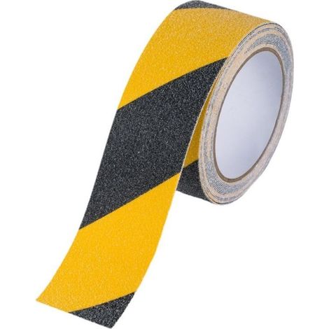 1 Volume,Bande Antidérapante Adhésive pour Escaliers, 5cm10m, Ruban Adhésif de Sécurité, Jaune Noir