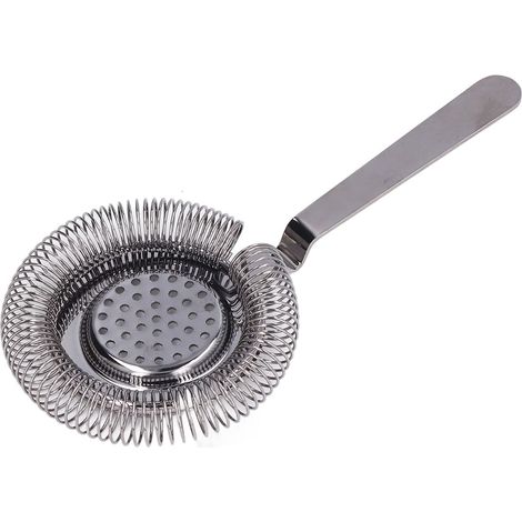 Colino Hawthorne, colino da bar professionale in acciaio inox per cocktail, per feste di baristi e ristoranti (rivestito nero) (1/5)