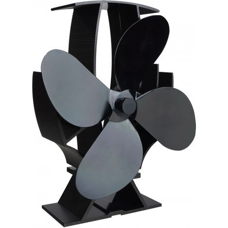 SF-SF SuperFast Air Semi-Heated Stove Fan - Satin Black (1/5)