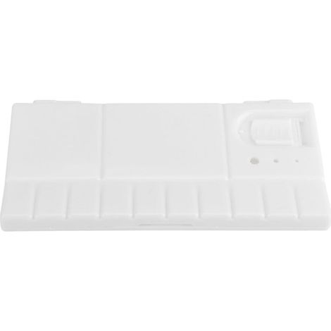 Boîte De Peinture Uniquement, 20 X 10 X 1,5 Cm/7,8 X 3,9 X 0,5 Pouces Pliable 24 Grilles Artiste Carré en Plastique Palette Plateau De Peinture Aquarelle Boîte Outil De Peinture à l'huile (1/5)