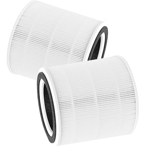 Filtre de rechange TT-AP005, lot de 2 filtres HEPA véritables H13 avec préfiltre à charbon actif, compatible avec le purificateur d'air TT-AP005 (1/5)