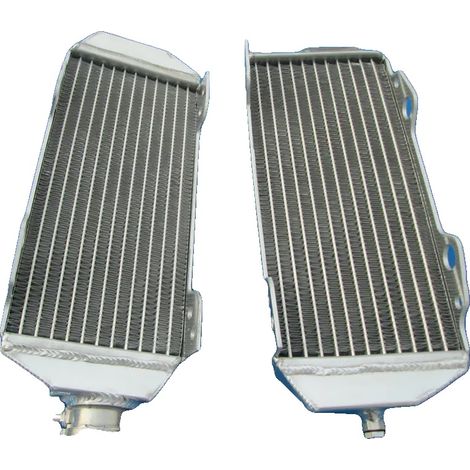 Radiador de aluminio, capacidad de refrigeración mejorada, compatible con Suzuki DRZ400 2003, compatible con DR-Z400E 2004-2007, construcción soldada con TIG, diseño ligero. (1/3)