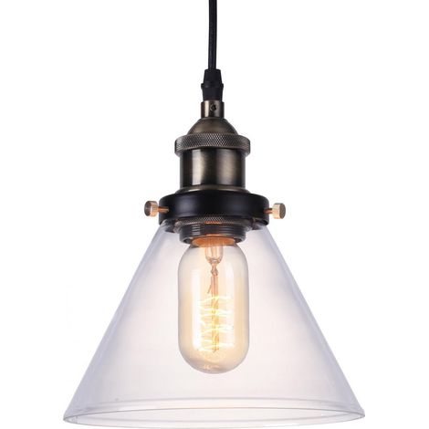 Deckenlampe - Industrie-Design-Pendelleuchte - Hannah Bronze