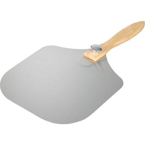 Pelle À Pizza - Acier Inoxydable - Manche En Bois Pliable - 30,5 X 30,5 Cm - 1 Pièce (1/4)