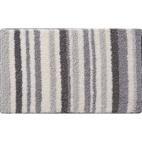 1 tapis de bain, en polyester, extra doux et absorbant, antidérapant, moelleux, lavable en machine, pour salle de bain, baignoire et douche (1/5)