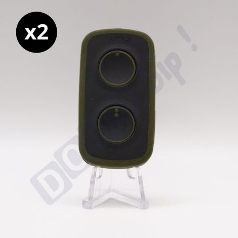 WHY EVO NOA MINI - Lot de 2 Télécommandes universelle 4 boutons Vert Profond multi-fréquences 280-868 MHz - Code fixe & rolling code - Ref : 4791043 (1/5)