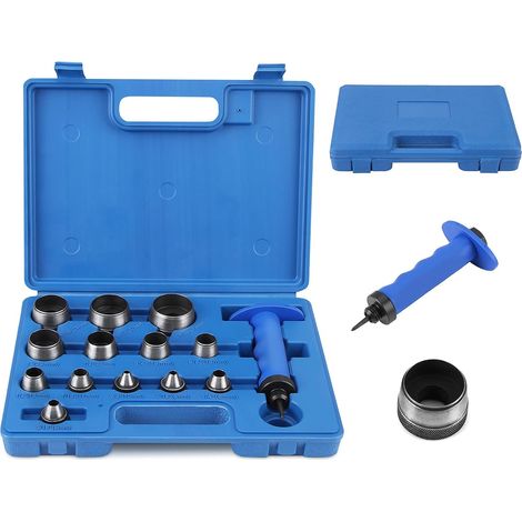 Rosvola 13-teiliges Locher-Set 5–35 mm, Leder-Stanzer-Set, Locher-Werkzeug für Heimwerker