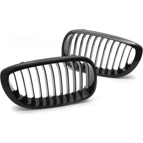 Grille de calandre avant BMW Serie 3 E46 LCI Berline de 2001 a 2005 Noir brillant-42670900 (1/4)
