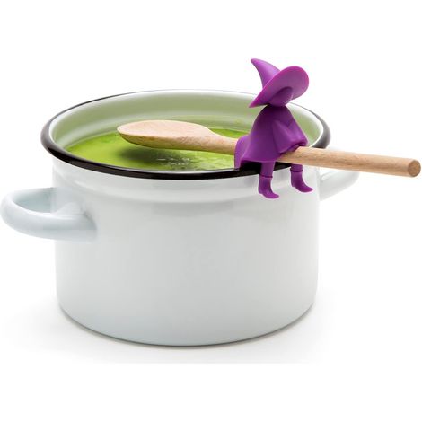 Soporte para cucharas, silicona sin BPA, resistente al calor, soporte para utensilios de cocina (1/5)