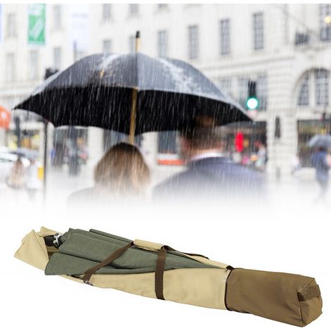 Sac de rangement et de transport imperméable et anti-poussière pour parapluie pliant à long manche (1/5)