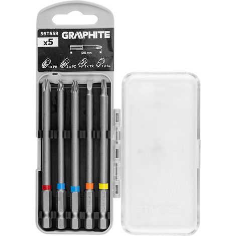 Set di punte graphite metallo 100 mm acciaio resistente