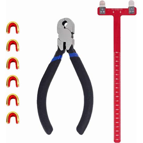 Outil de réglage de tir à l'arc, pince à Points d'encoche, carrés en T, règle de réglage pour accessoires de corde d'arc classique et composé (1/4)
