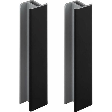 – Jonction de plinthe 150mm noir mat – Raccord esthétique en PVC – Largeur 20mm pour meubles – Lot de 2 unités (1/3)