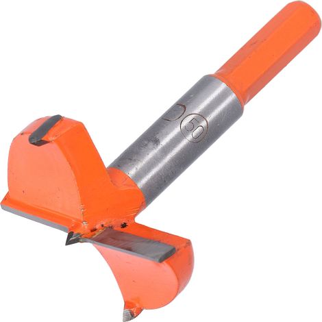 Foreuse Forstner carbure mèche alésage perceuse cylindrique bois pour menuiserie 50mm jaune argent hex 1 pièce (1/5)