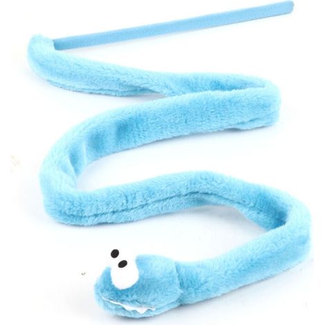 SABIR Jouet pour Chat Exercice Chat Jouet d'entraînement Interactif pour, Forme de Serpent, Exercice Mental et Physique, Idéal pour Les Chatons et Les Adultes (Blue) (1/5)